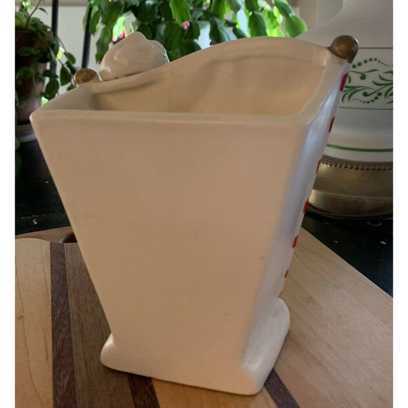 Vintage Inarco ceramic Christmas Cherub playing a harp vase - Picture 3 of 9